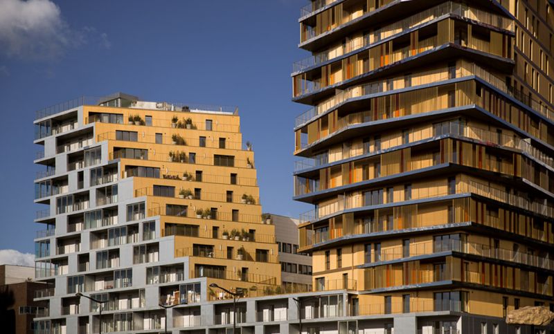 Home est l’immeuble résidentiel le plus haut construit dans la capitale depuis les années 1970 et culmine à 50 m.